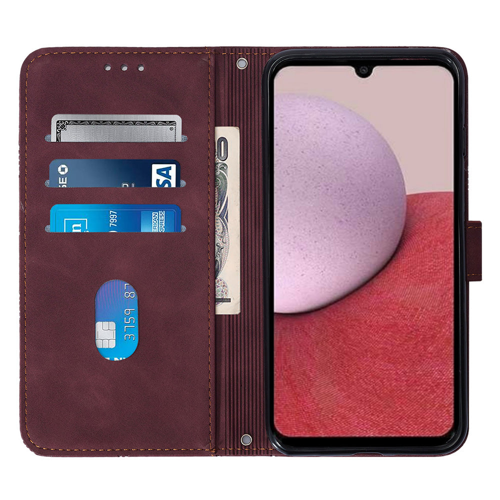 YB Imprinting Series-1 for Samsung Galaxy A25 5G A24 4G Leather Wallet Case Imprinted Stand Phone Cover with Strap YB Imprinting Series-1 for Samsung Galaxy A25 5G A24 4G Leather Wallet Case Imprinted Stand Phone Cover with Strap